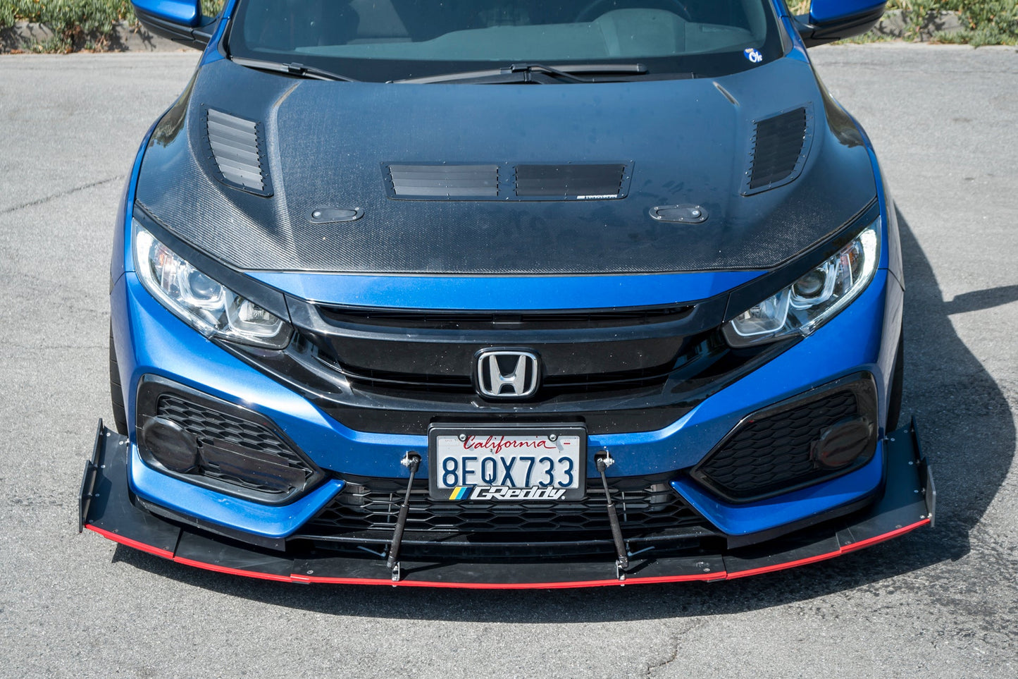 Epsilon+ [17-21 Civic Hatchback Sport FK7] Front Splitter