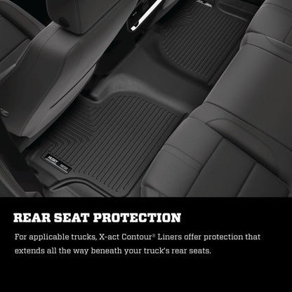 Husky Liners 15 - 22 Ford Mustang X - act Contour Series Front Floor Liners - Black | hsl55471 - JDMuscleSPK464672