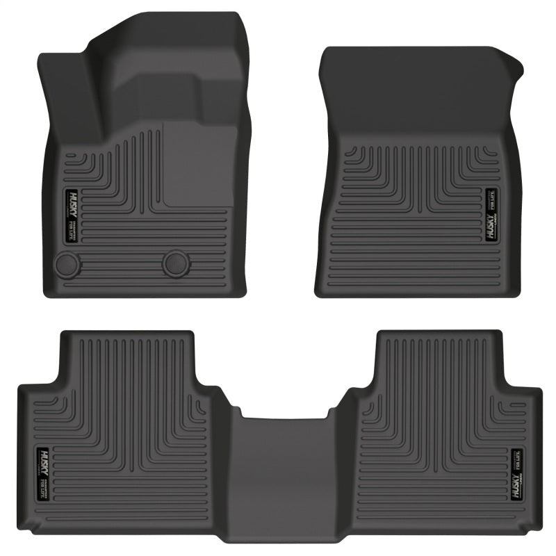 Husky Liners 2022 Mitsubishi Outlander WeatherBeater Front & 2nd Seat Floor Liner - Blk - JDMuscleNon - Categorizedhsl95191
