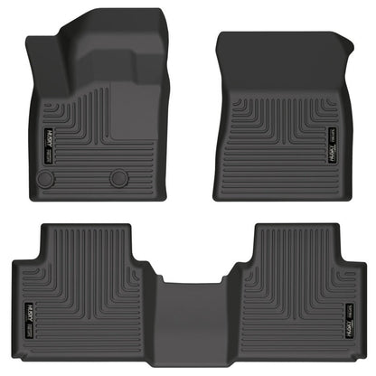 Husky Liners 2022 Mitsubishi Outlander WeatherBeater Front & 2nd Seat Floor Liner - Blk - JDMuscleNon - Categorizedhsl95191
