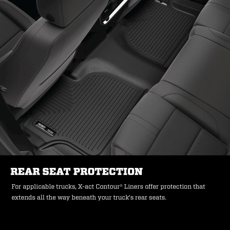 Husky Liners 2024 Toyota Tacoma Crew Cab X - act Contour Front Floor Liner in Black | hsl54581 - JDMuscleSPK753228