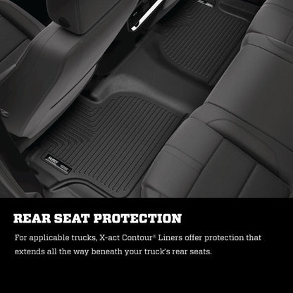 Husky Liners 2024 Toyota Tacoma Crew Cab X - act Contour Front Floor Liner in Black | hsl54581 - JDMuscleSPK753228