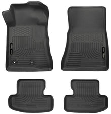 Husky Liners WeatherBeater Black Front & Second Seat Floor Liner for 2015 - 2022 Ford Mustang | hsl99371 - JDMuscleSPK4360677