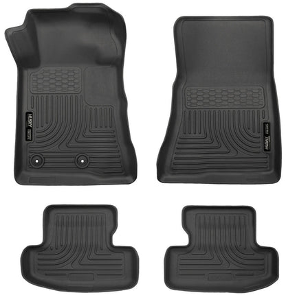 Husky Liners WeatherBeater Black Front & Second Seat Floor Liner for 2015 - 2022 Ford Mustang | hsl99371 - JDMuscleSPK4360677