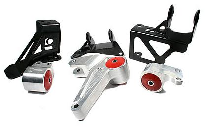 Innovative Mounts [92-95 Civic] K-Series Aluminum Mounts with 75A Bushings - Silver, inmB90150-75A