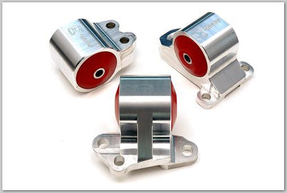 Innovative Mounts [92-95 Civic] B/D Series Aluminum Mounts with 75A Bushings (3-Bolt) - Silver