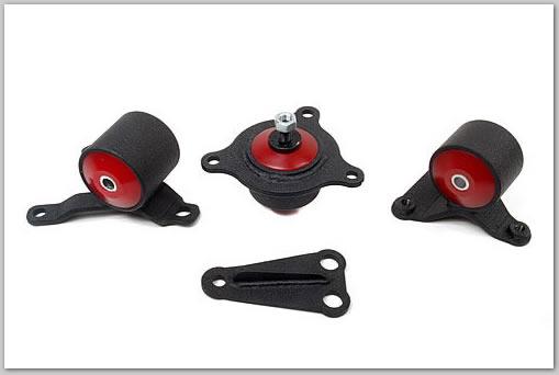 Innovative Mounts [02-05 Civic] K-Series Steel Motor Mounts - Black, 85A Bushings, Part INM90650-85A