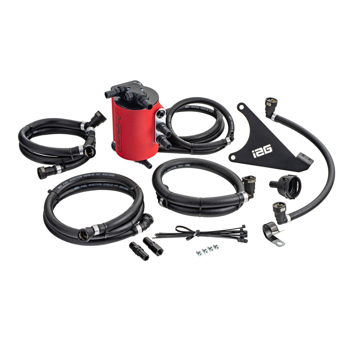IAG [22 - 26 WRX] Air / Oil Separator - Red | IAG - ENG - 7188RD - JDMuscleAir Oil SeparatorsIAG-ENG-7188RD