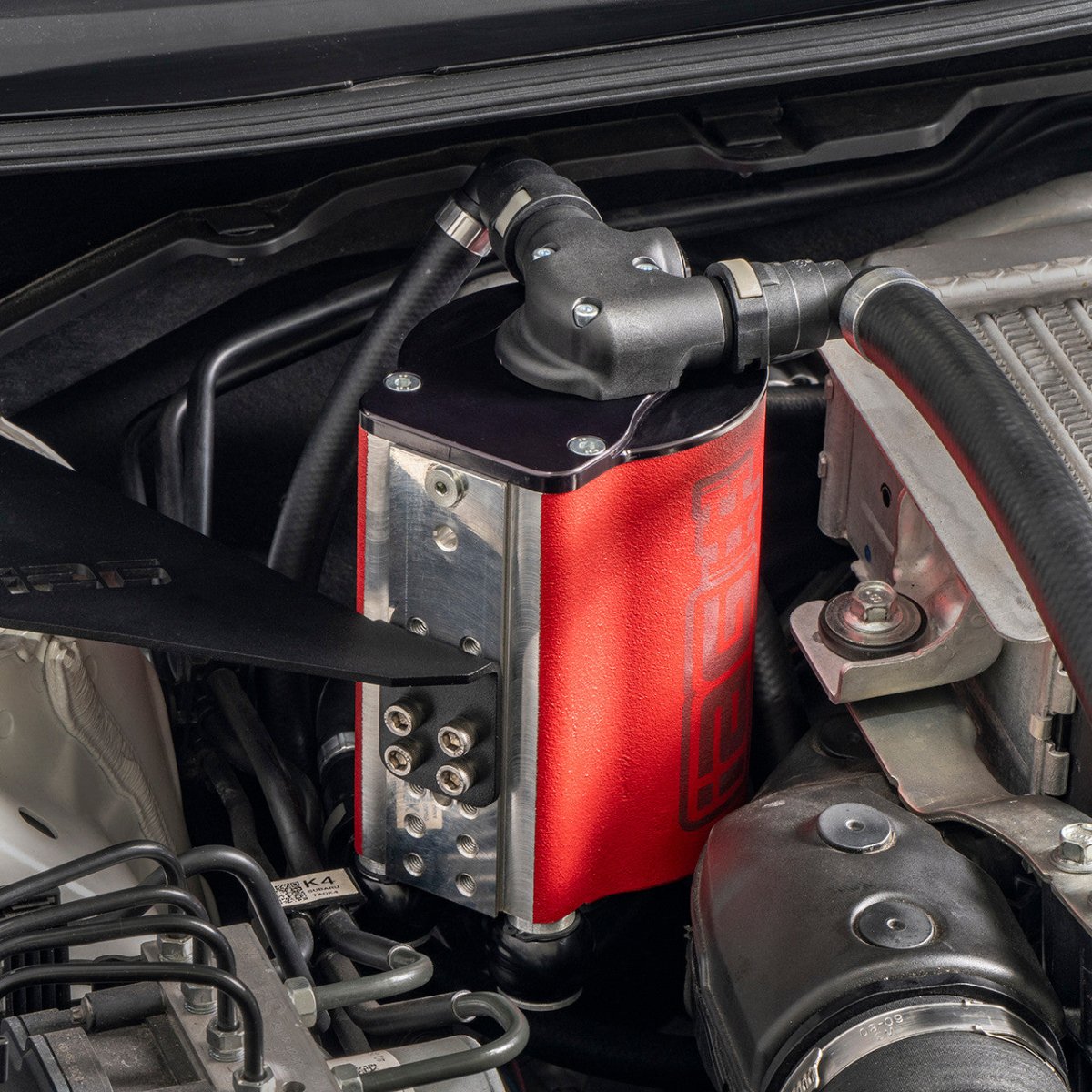 IAG [22 - 26 WRX] Air / Oil Separator - Red | IAG - ENG - 7188RD - JDMuscleAir Oil SeparatorsIAG-ENG-7188RD