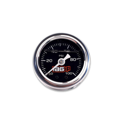 IAG Performance 0-100 PSI Liquid Filled Fuel Pressure Gauge Black Face | IAG-AFD-2050