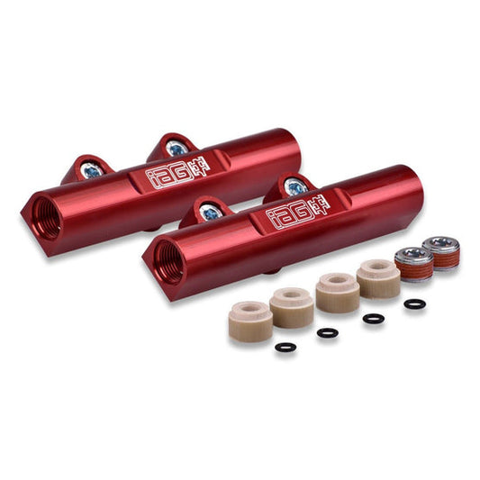 IAG Performance 02-14 WRX / 07-21 STI / 08-12 LGT / 06-13 FXT V3 Top Feed Fuel Rails Red | IAG-AFD-2102RD