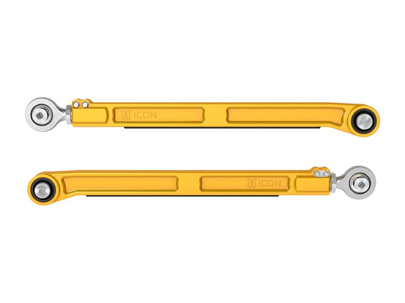ICON Billet Rear Lower Link Kit for 2022 - 2025 Toyota Tundra, 2023 - 2025 Toyota Sequoia, and 2024 - 2025 Toyota Tacoma - Gold Anodized | ico54002G - JDMuscleSPK752812