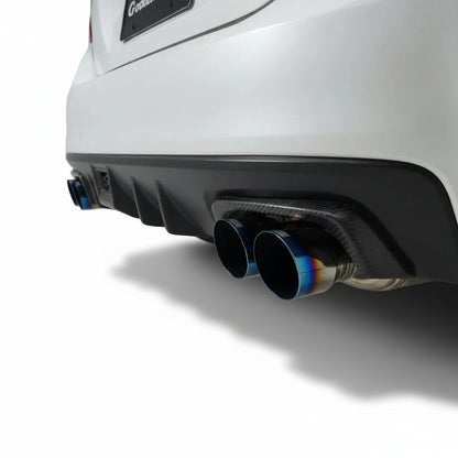 JDMuscle [15-21 WRX/STI] Pre-preg Carbon Fiber Exhaust Trim Covers *Clearance*No Returns*