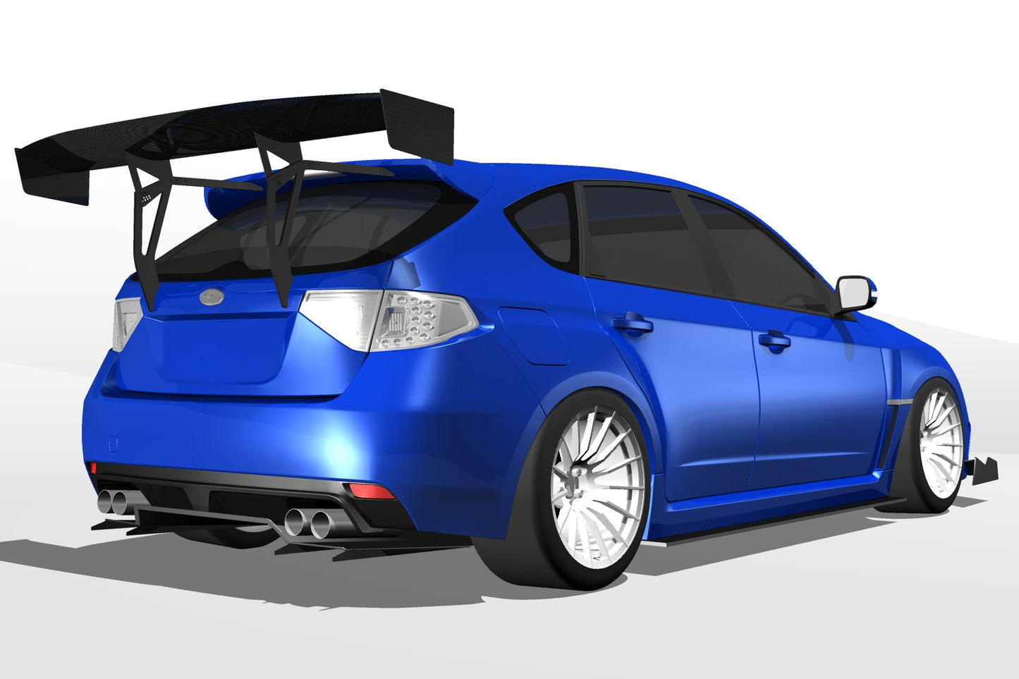 Epsilon+ [07-14 Impreza Hatchback GR] Diffuser V1+
