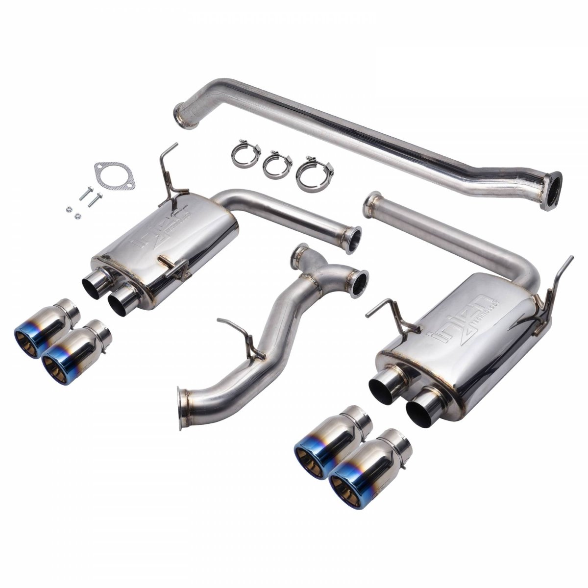 Injen [15-21 WRX/STI] Cat Back Exhaust w/ Quad Titanium Tips | SES1207TT - JDMuscleCat Back Exhaust SysteminjSES1207TT