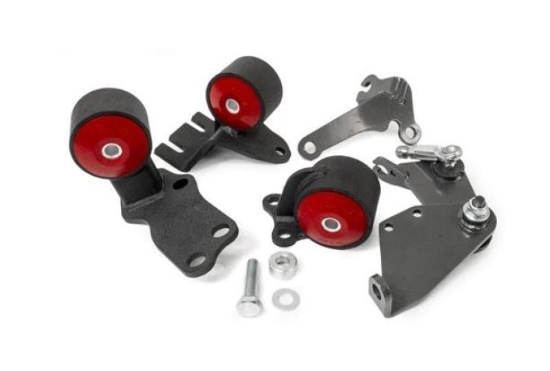 Innovative Mounts [88-91 Civic] B-Series Steel Motor Mounts with 60A Bushings without Actuator - Black - JDMuscleEngine Mountsinm49150-60A-NOACTUATOR