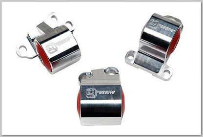 Innovative Mounts [92-95 Civic] B/D-Series Aluminum Motor Mounts with 75A Bushings, 2-Bolt - Silver - JDMuscleEngine MountsinmB19550-75A