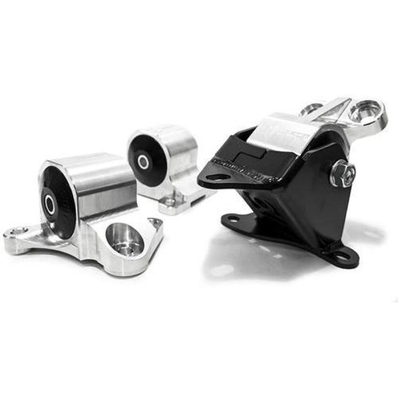 Innovative Mounts [96-00 Civic] B/D Series Aluminum Mounts with 95A Bushings, 2-Bolt - Silver - JDMuscleEngine MountsinmB10050-95A