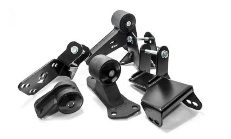 Innovative Mounts [96-00 Civic] K-Series Steel Mounts with 75A Bushings for EG/DC Subframe - Black - JDMuscleEngine Mountsinm90051-75A