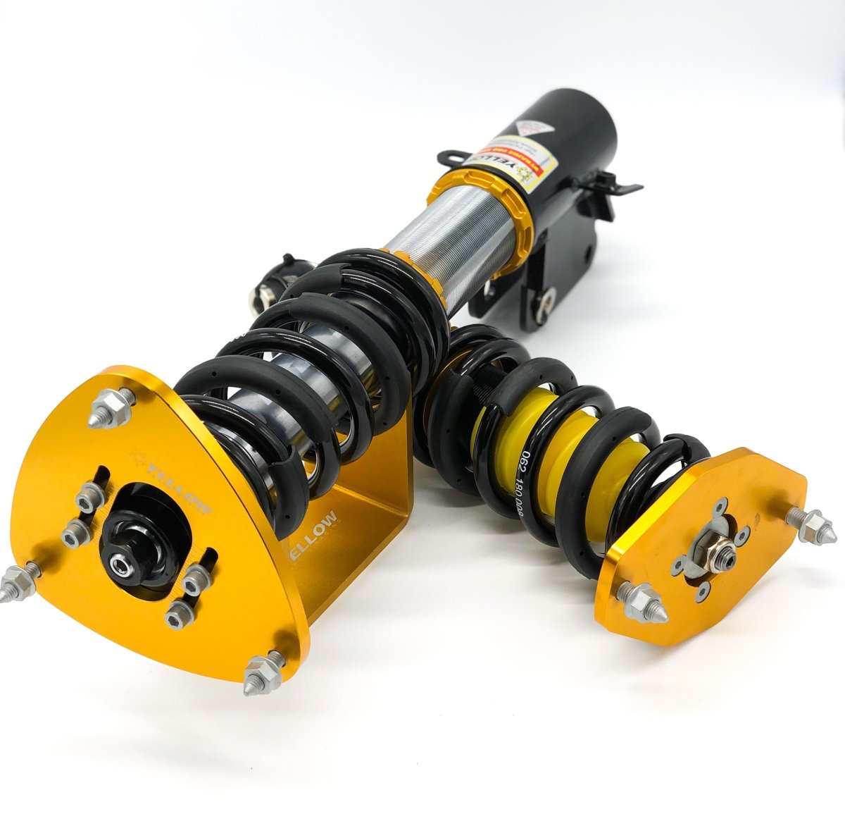 Inverted Premium Comp Coilovers - Subaru WRX & STi 2015 - 2021 - JDMuscleCoiloversYS01-SB-PC018-iPillowball w/ Camber PlatesSolid Aluminum