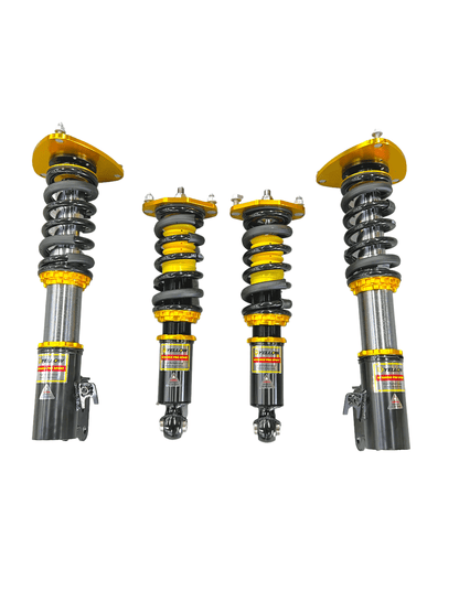 Inverted Pro Street Coilovers - Subaru Legacy / Legacy GT 2010 - 2014 (BM/BR) - JDMuscleCoiloversYS01-SB-DPS019-iPillowball w/ Camber Plates