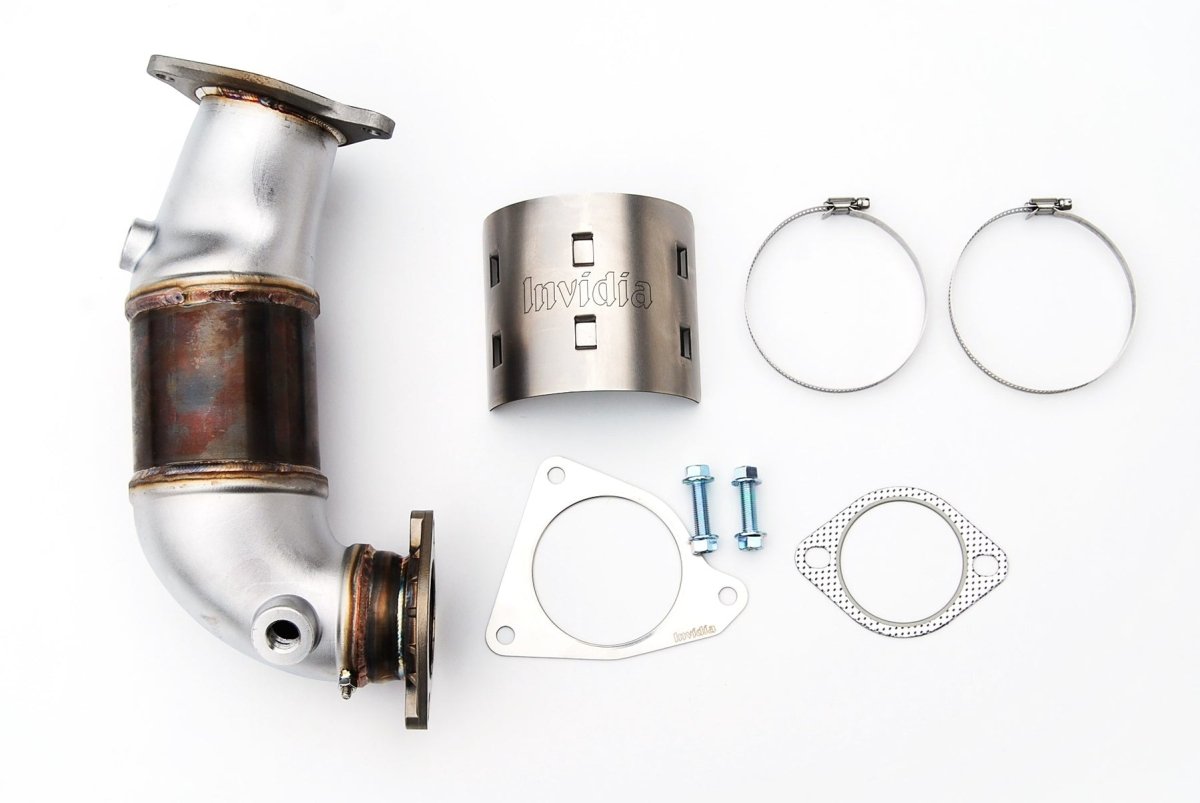 Invidia [22 - 25 WRX MT] J - Pipe w/ High Flow Cat HS22SW4JPC - JDMuscleFront Pipes and Downpipes / J - PipesinvHS22SW4JPC