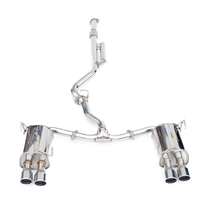 Invidia [22-26 WRX] Q300 Rolled Stainless Steel Tip Cat-Back Exhaust - JDMuscleCat Back Exhaust SysteminvHS22WRXG3S