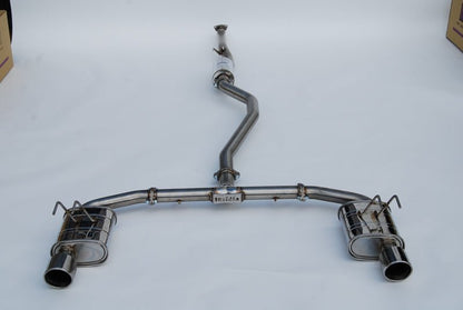 Invidia [22+ Civic Si] Q300 Cat-Back Exhaust - Rolled Stainless Steel Tips - JDMuscleCat Back Exhaust SysteminvHS22HS4QD1RSL
