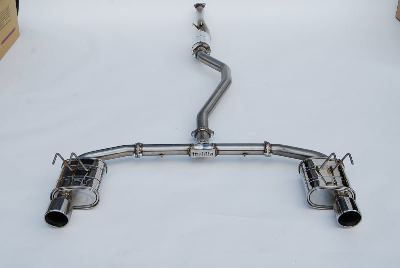 Invidia [22+ Civic Si] Q300 Cat-Back Exhaust - Rolled Stainless Steel Tips - JDMuscleCat Back Exhaust SysteminvHS22HS4QD1RSL
