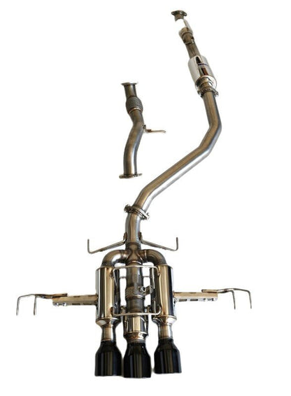 Invidia [23+ Type R] R400 Catback Exhaust w/ Black Tips - JDMuscleCat Back Exhaust SystemHS22CTRFGM3SBL