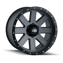 ION Type 134 17x8.5 / 5x114.3 BP / - 6mm Offset / 72.6mm Hub Matte Gunmetal/Black Beadlock Wheel - JDMuscleSPK516326