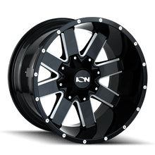 ION Type 141 17x9 / 5x114.3 BP / - 12mm Offset / 87mm Hub Gloss Black Milled Wheel - JDMuscleSPK516475