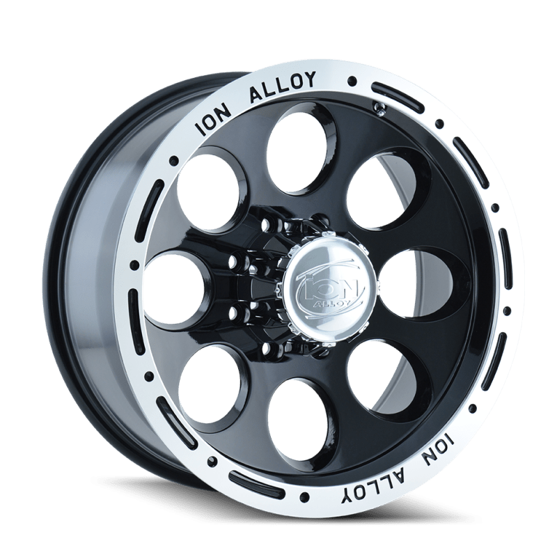 ION Type 174 17x9 / 5x114.3 BP / 0mm Offset / 83.82mm Hub Black/Machined Wheel - JDMuscleSPK516834