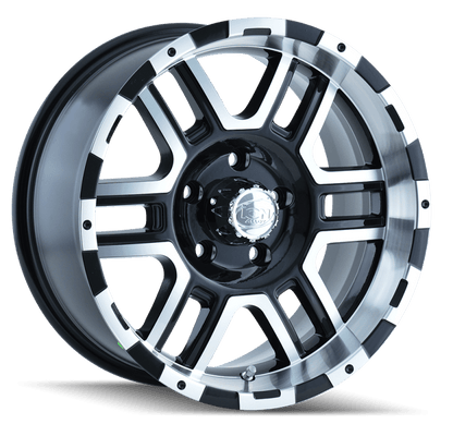 ION Type 179 16x8 / 5x114.3 BP / 10mm Offset / 83.82mm Hub Black/Machined Wheel - JDMuscleSPK516860