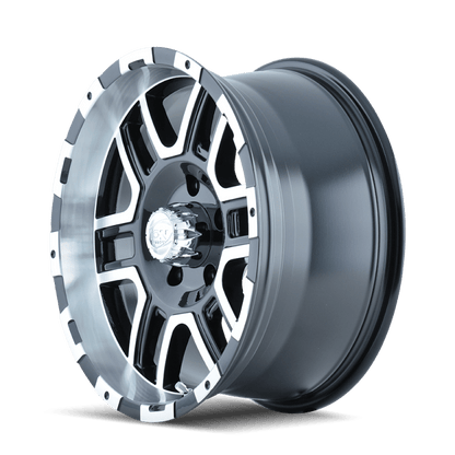 ION Type 179 16x8 / 5x114.3 BP / 10mm Offset / 83.82mm Hub Black/Machined Wheel - JDMuscleSPK516860