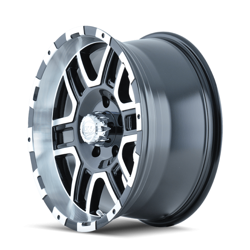 ION Type 179 17x8 / 5x114.3 BP / 10mm Offset / 83.82mm Hub Black/Machined Wheel - JDMuscleSPK516876