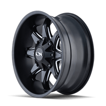 ION Type 181 17x9 / 5x114.3 BP / - 12mm Offset / 87mm Hub Satin Black/Milled Spokes Wheel - JDMuscleSPK516948