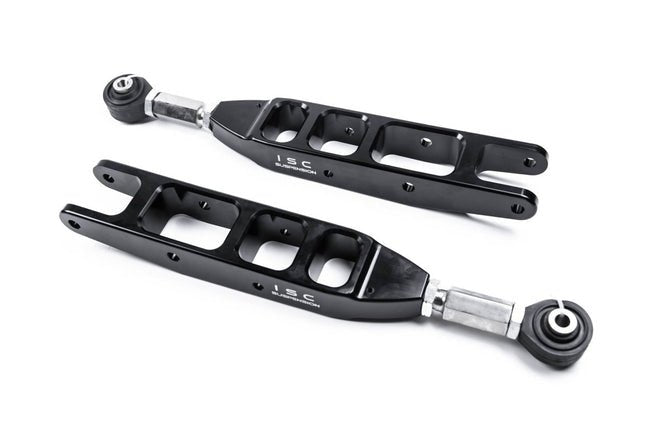 ISC 08 - 25 WRX / 08 - 21 STI / 09 - 13 FXT / 13 - 22 BRZ V3 Black Rear Adjustable Control Arms | S012 - CA - V3B - JDMuscleControl ArmsISC-S012-CA-V3B