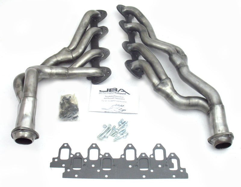 JBA 67 - 70 Ford Mustang 390 - 428 FE 1 - 3/4in - 2 - 1/2in Primary Raw 409 Tri Y Header - JDMuscleShop the look 2jba6655S