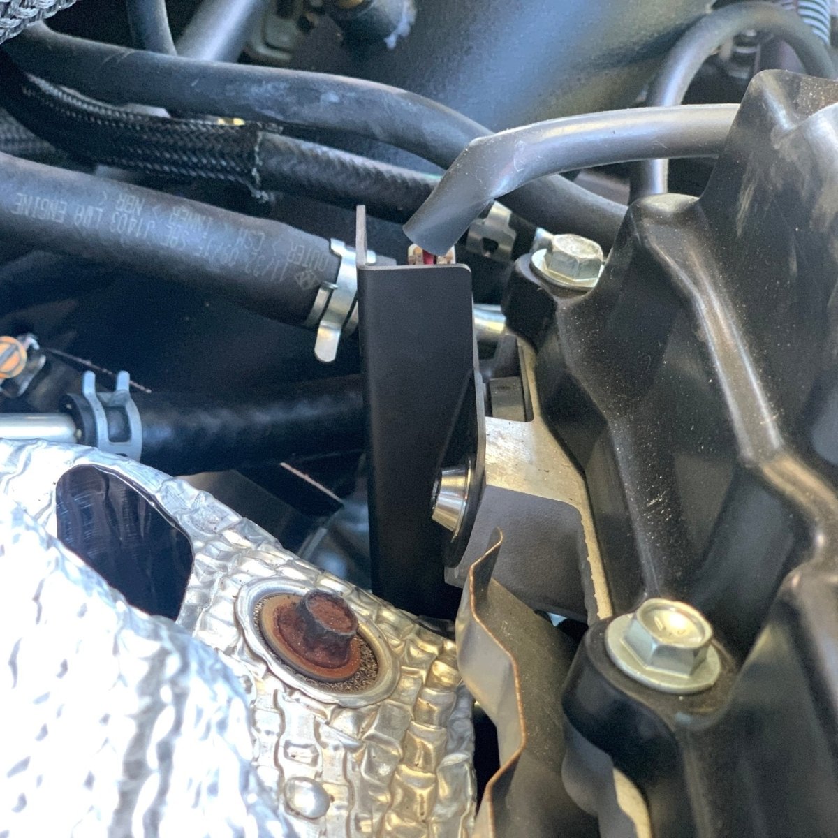 JDC Aluminum Cam Position Sensor Heat Shield (Evo X) - JDMuscleHeat ShieldsJDC-AL-EVOX-CPSHSBurnt