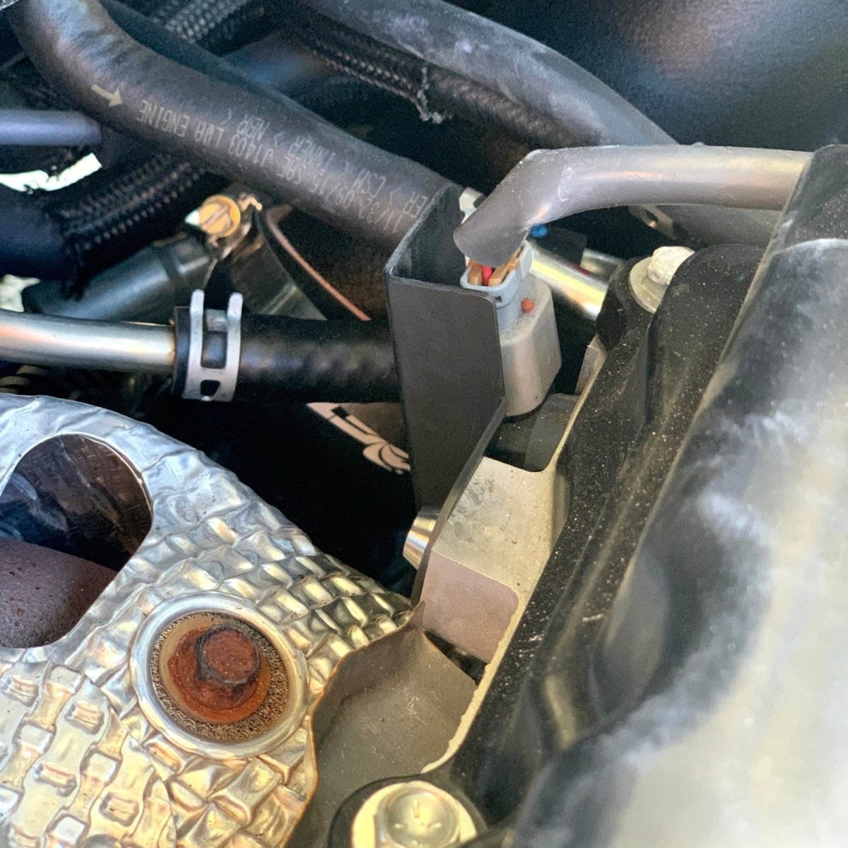JDC Aluminum Cam Position Sensor Heat Shield (Evo X) - JDMuscleHeat ShieldsJDC-AL-EVOX-CPSHSBurnt