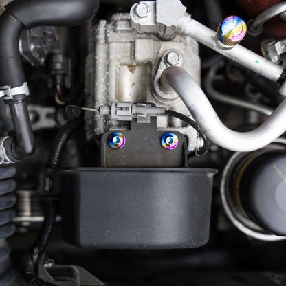 JDC Titanium A/C Compressor Cover Hardware (13 - 21 FRS/BRZ/86) - JDMuscleEngine Dress - UpJDC-TI-FRZ86-AC-CVR-HWBurnt