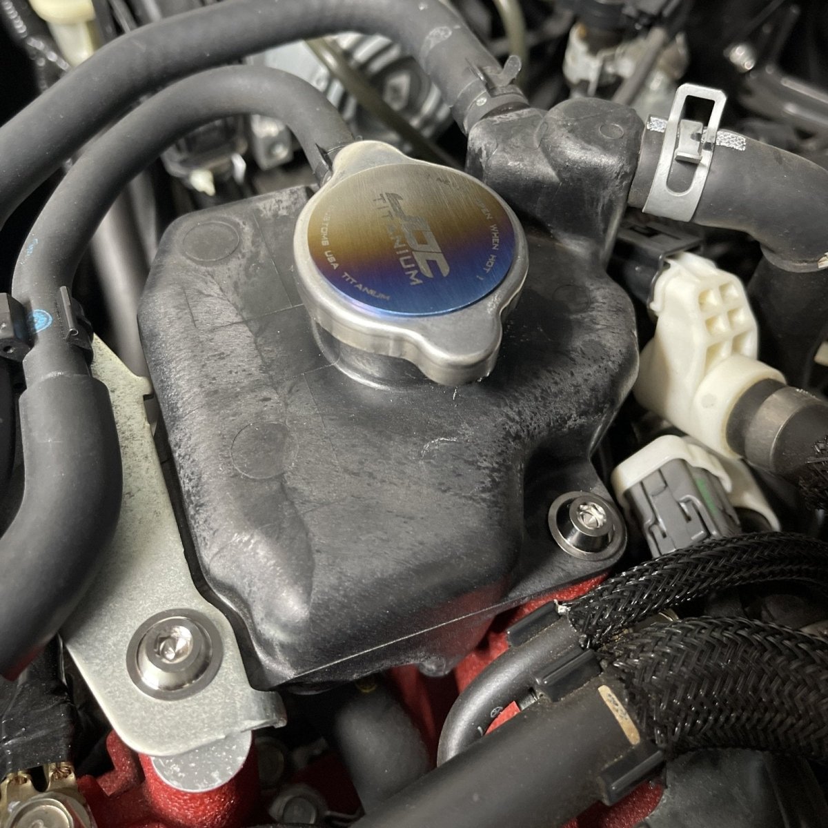JDC Titanium Coolant Expansion Tank Hardware Kit (15 - 21 WRX/STi) - JDMuscleEngine Dress - UpJDC-TI-SUB-CETBurnt