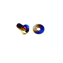 JDC Titanium Coolant Overflow Hardware (Skyline R33 GT - R) - JDMuscleEngine Dress - UpJDC-TI-R33-CoolantHWBurnt