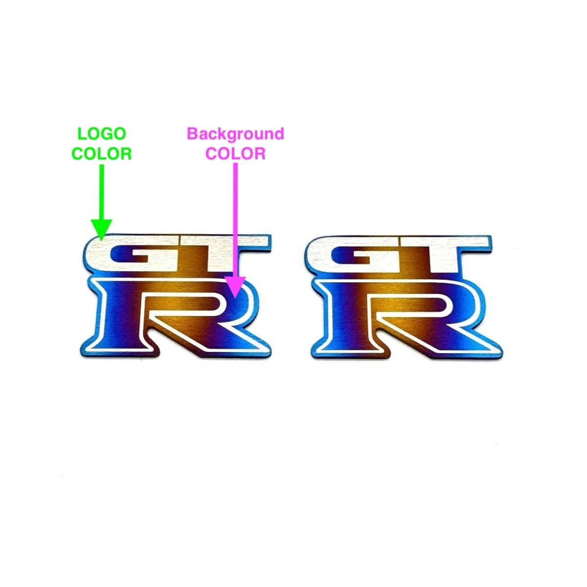 JDC Titanium Door Sill Plates (R35 GT - R) - JDMuscleBadgesJDC-TI-GTR-LDSP-FULLBurntFull KitJDC Titanium
