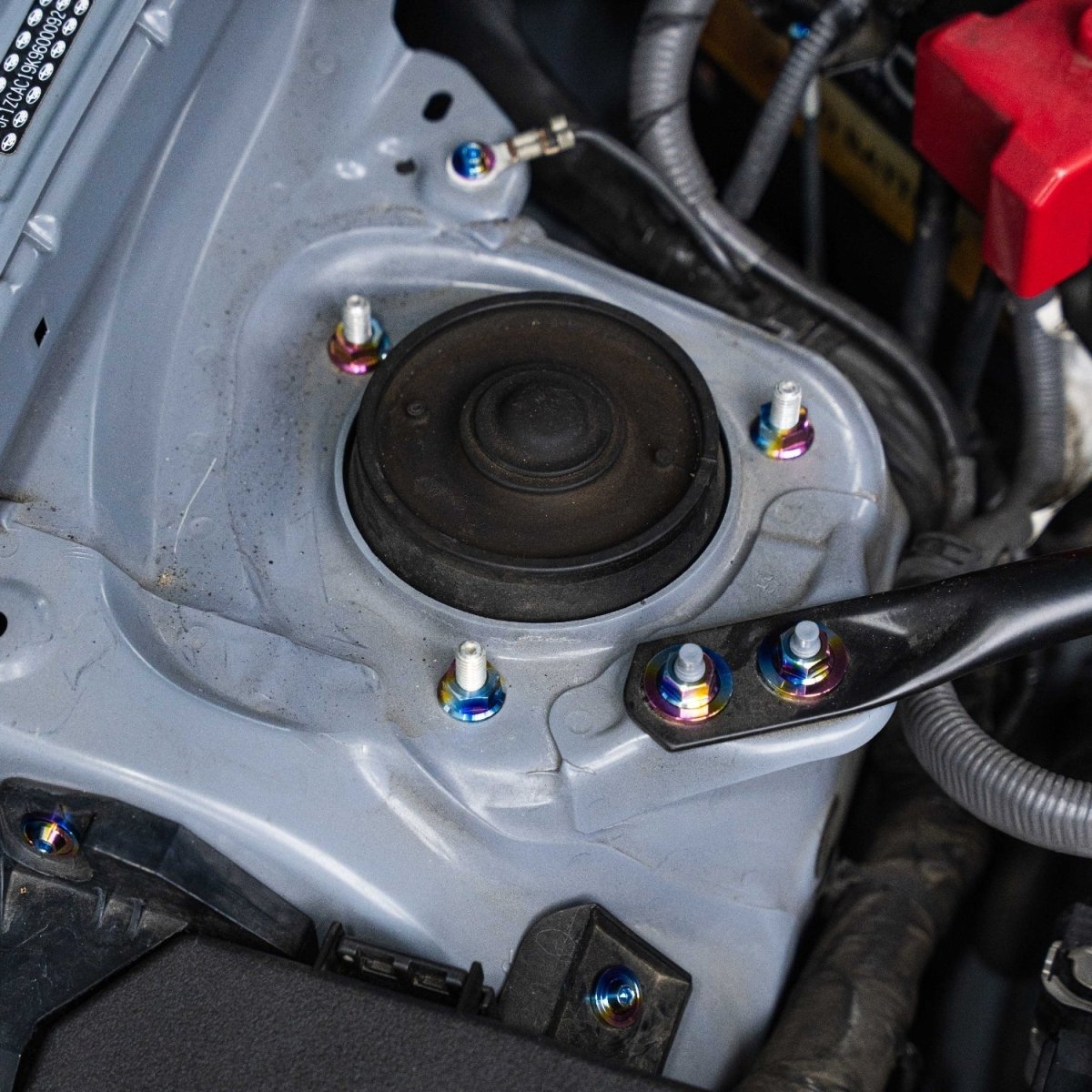 JDC Titanium Engine Bay Dress - Up Hardware Kit (13 - 21 FRS/BRZ/86) - JDMuscleEngine Dress - UpJDC-TI-FRZ86-FEBK-S1-FFA-TIStage 1Flush - Fit Allen HeadBurnt