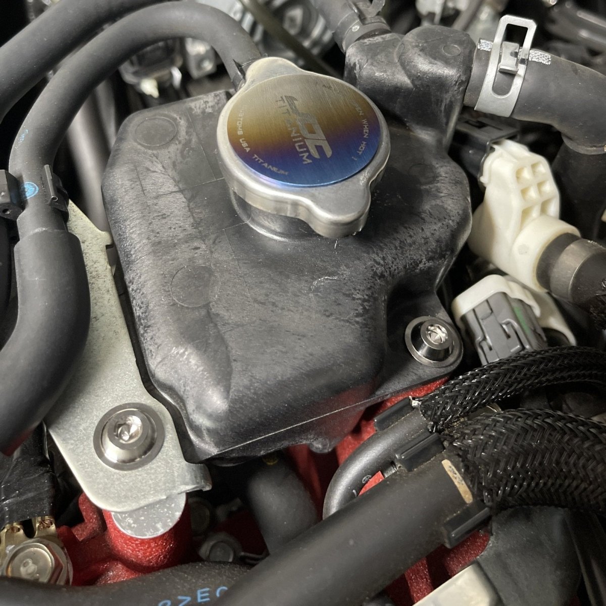 JDC Titanium Engine Bay Dress - Up Hardware Kit (15 - 21 Subaru STi) - JDMuscleEngine Dress - UpJDC-TI-SUB-FULLEBk-FFA-TIFlush Fit Allen HeadBurnt
