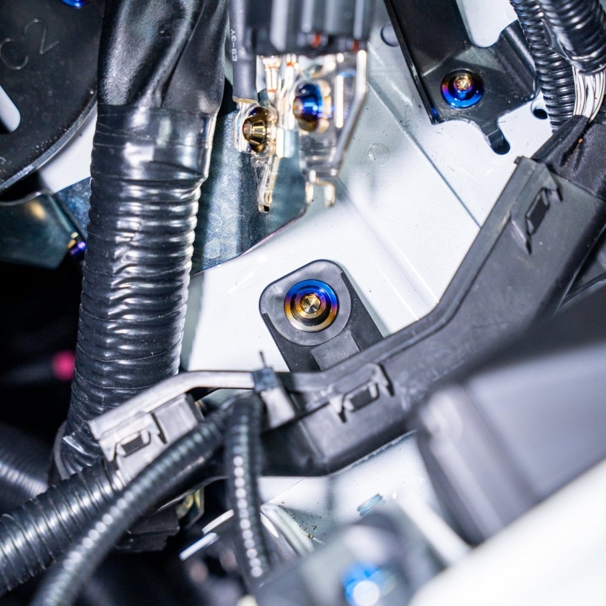 JDC Titanium Engine Bay Dress - Up Hardware Kit (23+ GR Corolla) - JDMuscleEngine Dress - UpJDC-TI-GRC-FEBHK-S1-FFA-TIStage 1Flush - Fit Allen Head BoltsBurnt