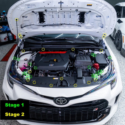 JDC Titanium Engine Bay Dress - Up Hardware Kit (23+ GR Corolla) - JDMuscleEngine Dress - UpJDC-TI-GRC-FEBHK-S1-FFA-TIStage 1Flush - Fit Allen Head BoltsBurnt