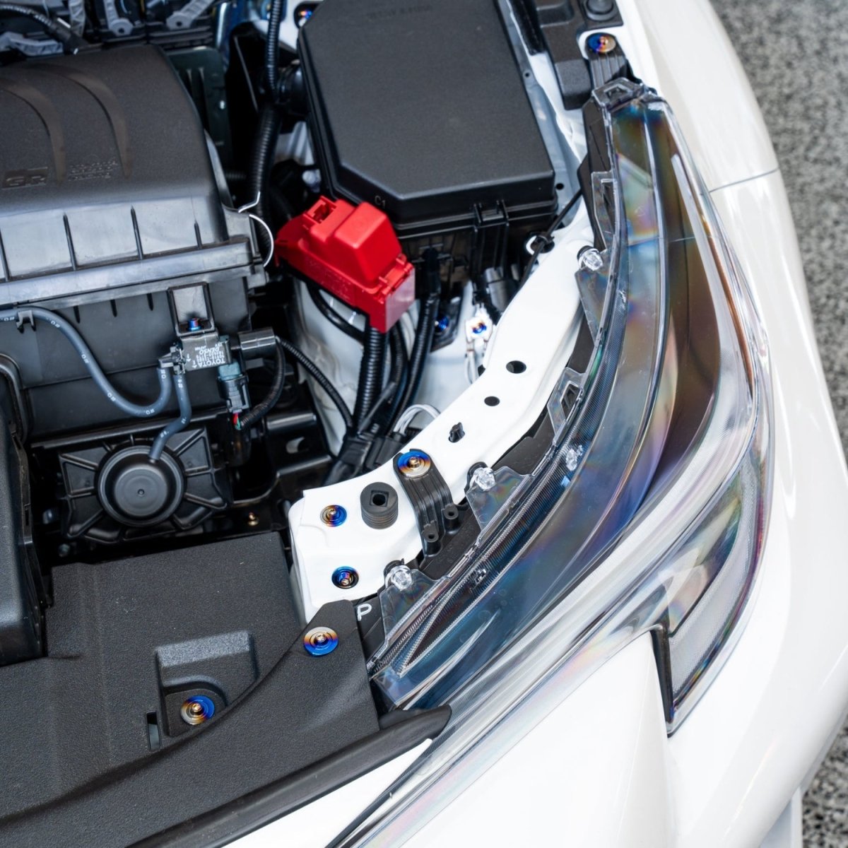 JDC Titanium Engine Bay Dress - Up Hardware Kit (23+ GR Corolla) - JDMuscleEngine Dress - UpJDC-TI-GRC-FEBHK-S1-FFA-TIStage 1Flush - Fit Allen Head BoltsBurnt
